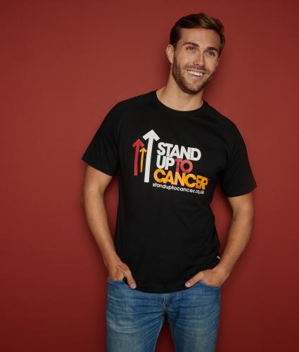 Stand Up To Cancer Men's Black T-Shirt - S