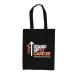 Black Stand Up To Cancer Tote Bag Back Front