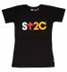Stand Up To Cancer Women's Short Logo Black T-shirt